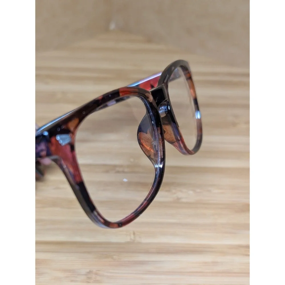 Square Full Rim Blue light Eyeglass Frames Set of 3 Beige Multicolor Tortoise